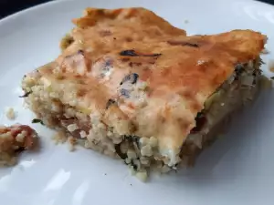 Булгур в духовке с заливкой