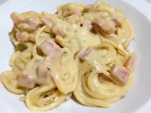 Классические спагетти Карбонара в мультиварке