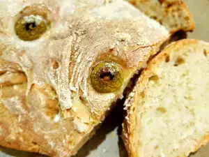 Чиабатта с оливками и сушеными помидорами