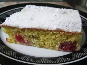 Домашний черешневый пирог