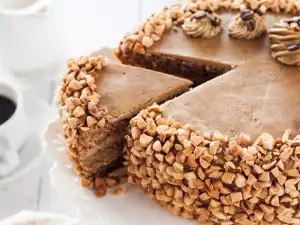 Сочный корж для торта с какао и кофе