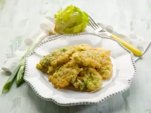Лук-порей в панировке