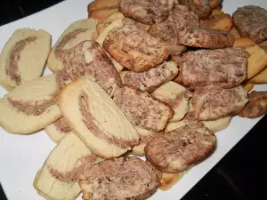 Домашнее печенье со смальцем и какао