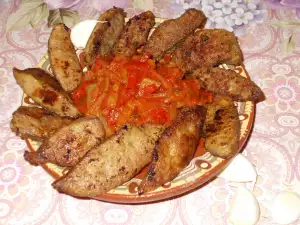 Джигерица - болгарское рагу из свиной печени