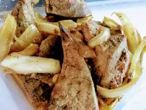 Вкусная свиная печень без обжарки