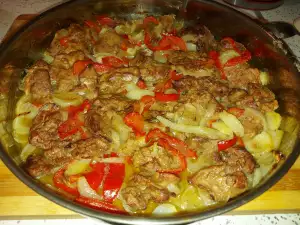 Куриная печень в муке в духовке
