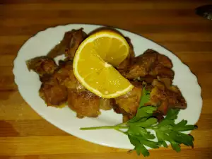 Куриная печень в панировке в духовке