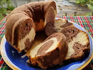 Мой домашний двухцветный кекс