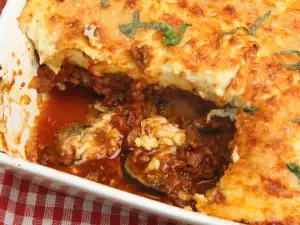 Мусака из баклажанов с мясным фаршем