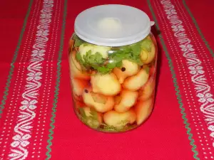 Очень быстрые кисло-сладкие перцы с петрушкой