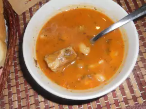 Фасоль со свининой в скороварке