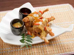 Французская закуска с лягушачьими лапками