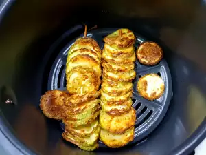 Кабачки на шпажке в аэрофритюрнице