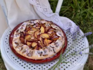 Галета с персиками и миндалем