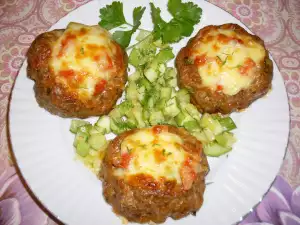 Вкусные гнездышки из кабачков с сыром