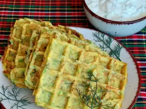 Бельгийские вафли с кабачками