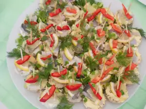 Канапе с сельдью