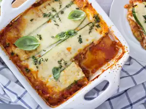 Лазанья с кабачками и мясным фаршем