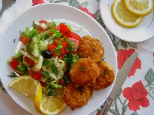 Хек в панировке из кукурузных хлопьев