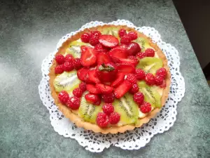 Итальянский масляный пай с клубникой и малиной