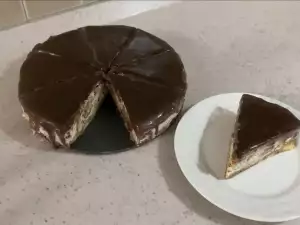 Шоколадный торт с печеньем дамские пальчики