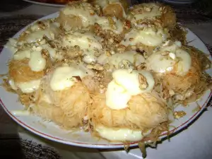 Сочный кадаиф с кремом