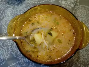 Картофельный суп с вермишелью