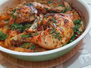 Картофель с мясом в духовке