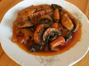 Постная каварма с грибами