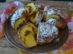 Ореховый кекс с халвой