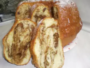 Воздушный кекс с молоком и кофе