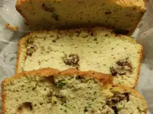 Кето хлеб с кабачками и грецкими орехами