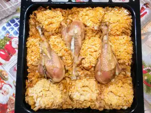 Квашеная капуста с рисом и ножками индейки