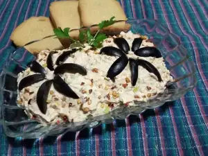 Рождественская закуска с луком-пореем