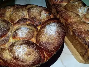 Домашний кулич с рахат-лукумом
