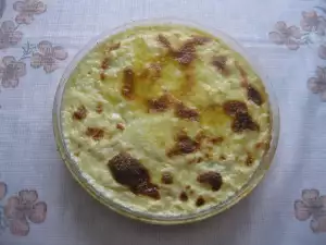 Карамельный пудинг с кускусом