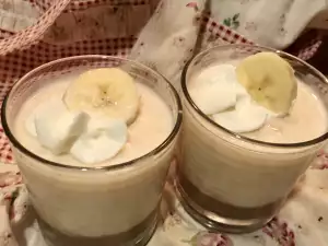 Крем с дыней и бананом
