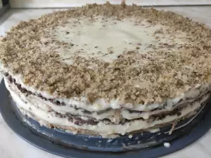 Легкий крем для торта из печенья