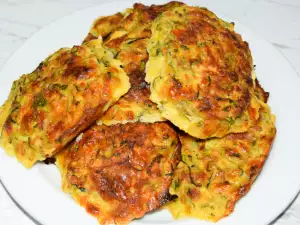 Котлеты из кабачков с луком