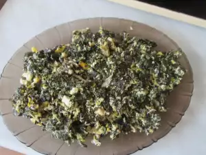 Щавель с вареными яйцами
