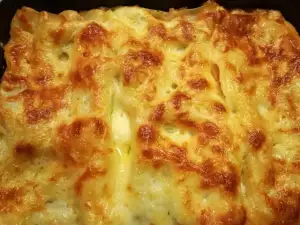 Лазанья с соусом Болоньезе, ветчиной и грибами