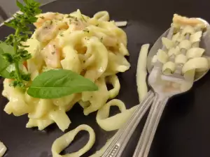 Лингвини с соусом Карбонара