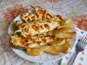 Лодочки из сладкого перца в духовке