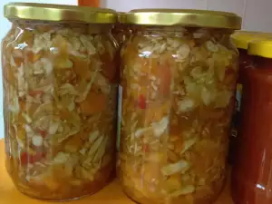 Охотничий салат с корнишонами