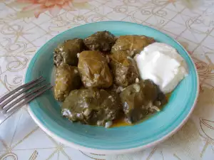 Долма с рисом и грибами