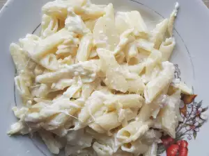 Макароны с четырьмя видами сыра