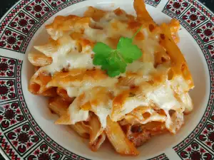 Запеченные макароны Болоньезе