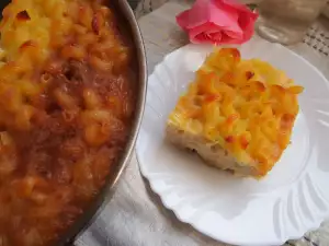 Макароны с карамелью в духовке