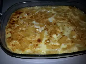 Вкусные макароны с молоком и яйцами в духовке