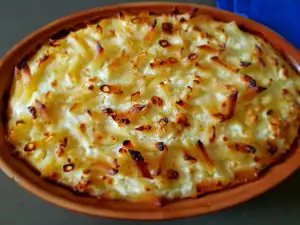 Макароны с брынзой в духовке